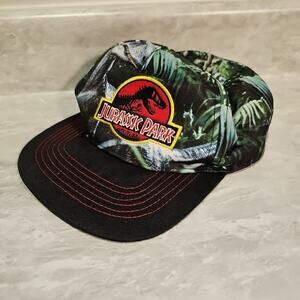 Jurassic Park Dinosaur Camo Cap Velociraptor Snapback Adjustable #RN-14750 Youth